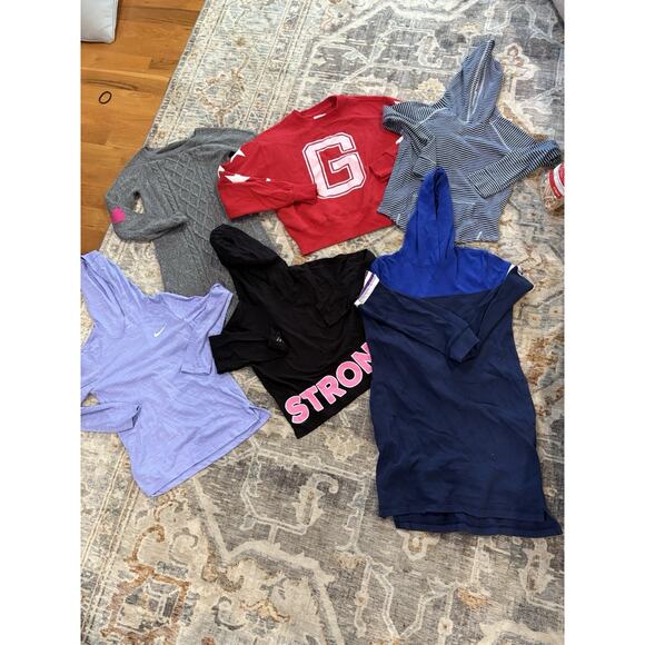 Lot of 12 Girls Sweaters/Hoodies From Multiple Brands and Sizes from 10-14 - Picture 1 of 2